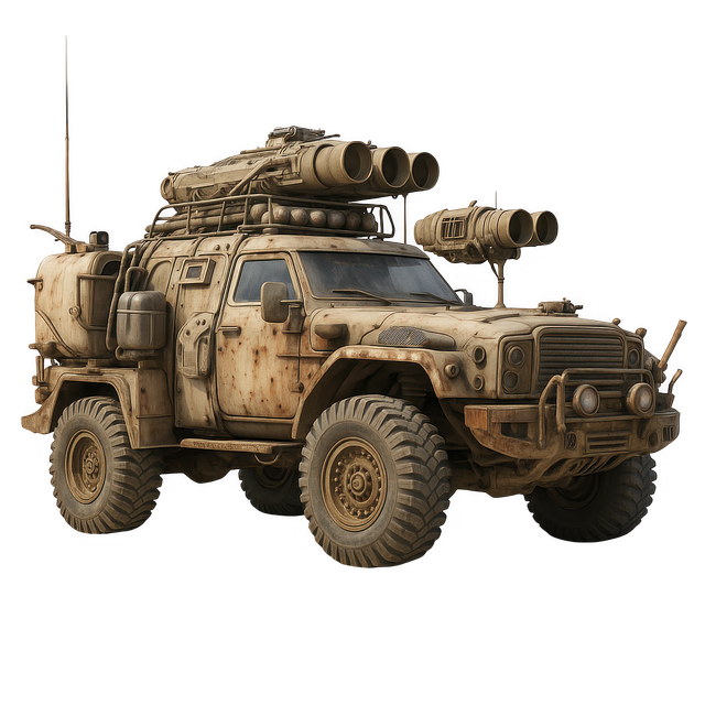Free armored vehicle post-apocalyptic truck war machine illustration
