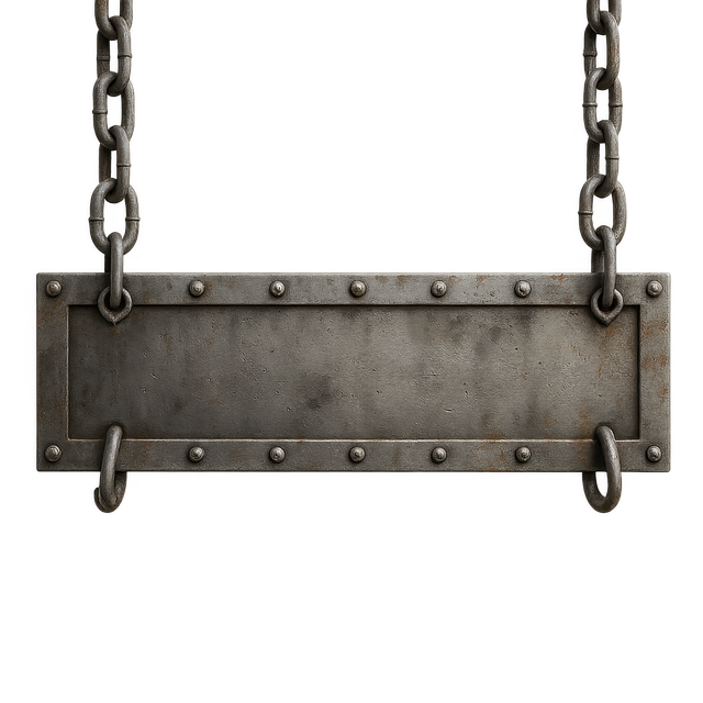 Download free HD stock image of Metal Sign Hanging Board Free metal sign hanging board rustic plaque illustration