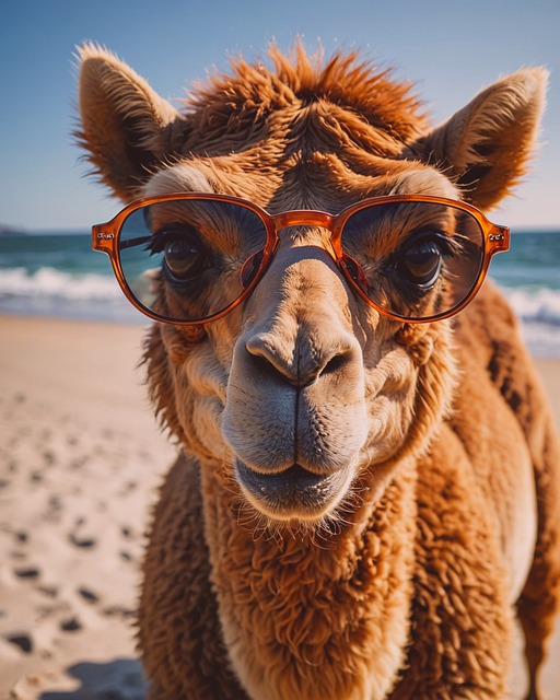Free ai generated camel summer illustration