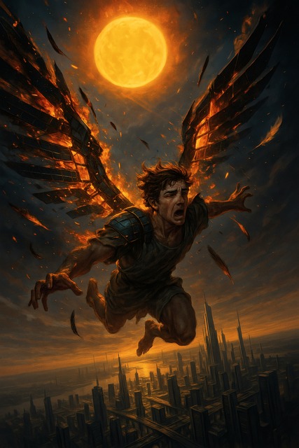 Free ai generated icarus mythology illustration