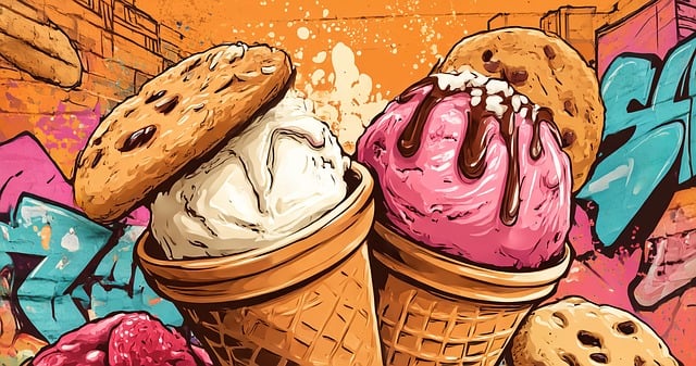 Free Cookies Cream illustration and picture
