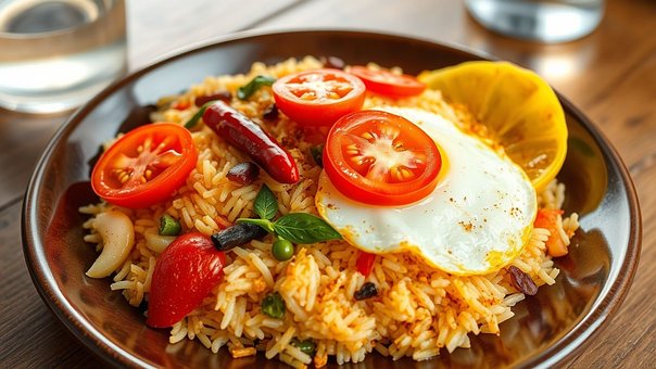 Free Fried Rice Nasi Goreng illustration and picture