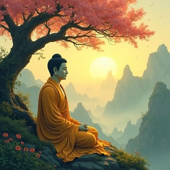 Buda, Meditación, Budismo, Monje