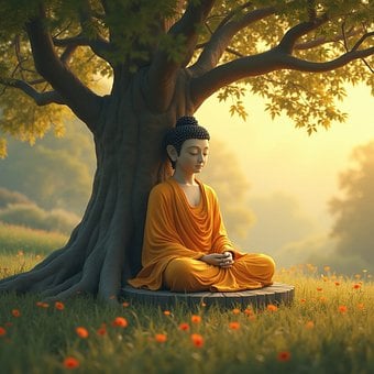 Buda, Meditación, Budismo, Monje