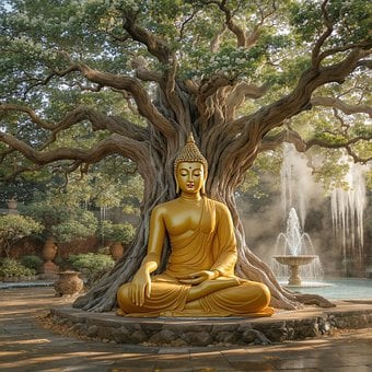 Buda, Meditación, Budismo, Monje