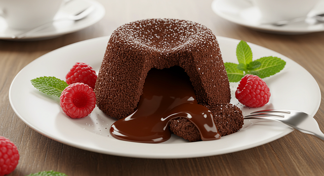 Free ai generated chocolate lava illustration