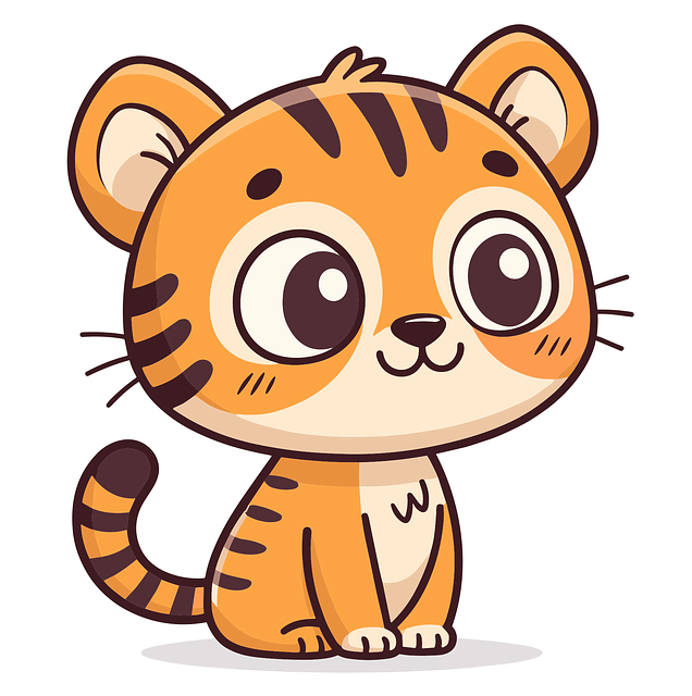 Tiger Cub, Tegnefilm, Natur, Søt