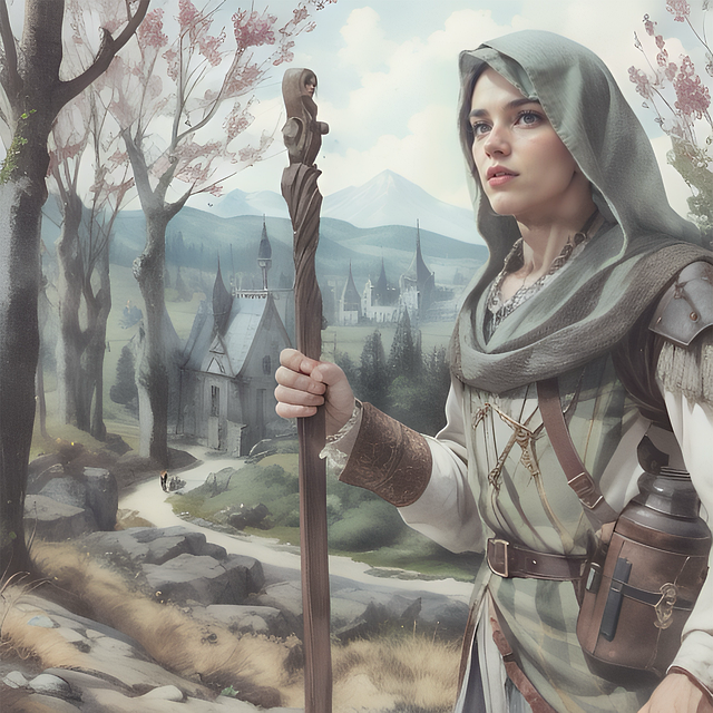 Free ai generated woman tracker illustration