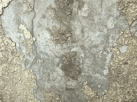 Velho, Muro, Cimento, Pintar