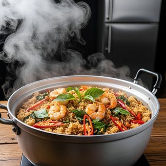 Thai Essen, Puff, Gebratener Reis