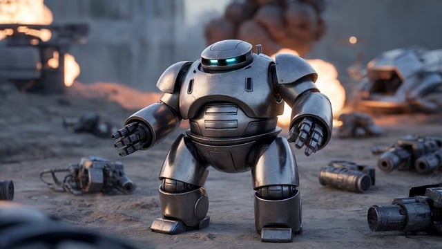 Free ai generated robot technology illustration