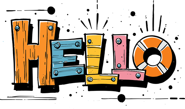 Free ai generated hello hey vector