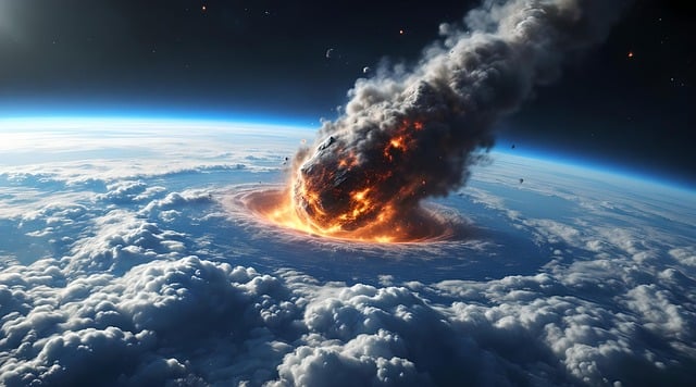 Free ai generated meteor asteroid illustration