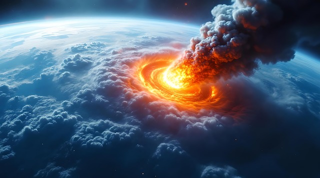 Free ai generated impact meteorite illustration