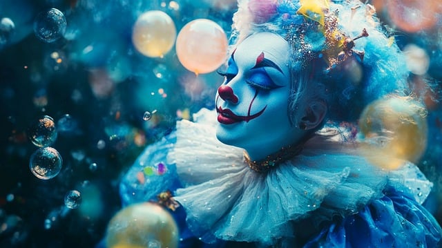 Free ai generated clown circus illustration