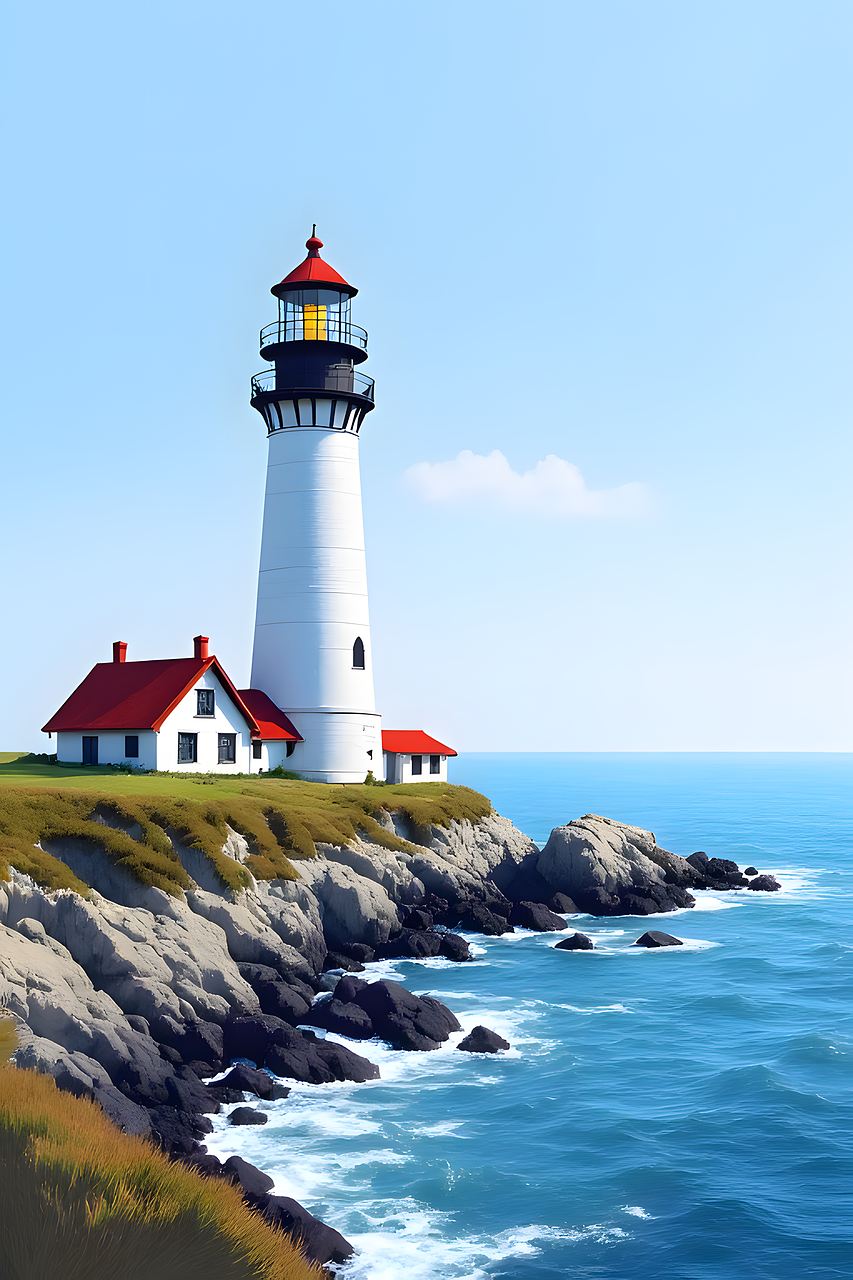 Download Lighthouse, Sea, Ocean. Royalty-Free Stock Illustration Image ...