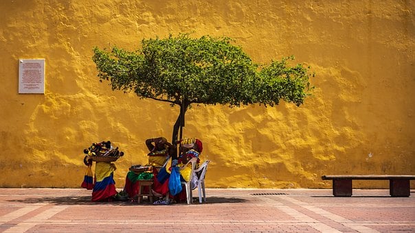 Palenquera, Straatverkoper, Cartagena