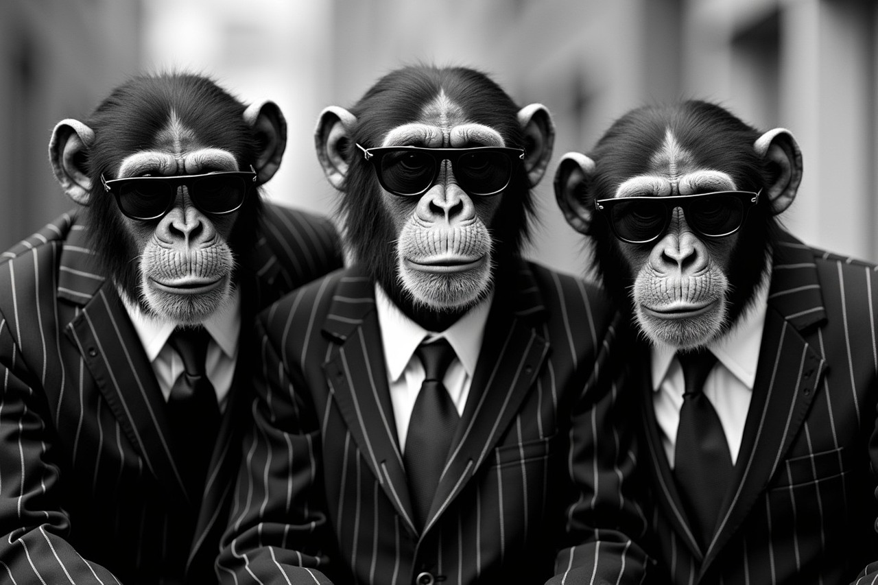 Free ai generated chimpanzee ape illustration