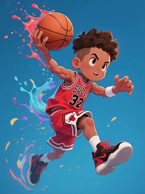 Free Basketball Chicago Bulls illustration and picture