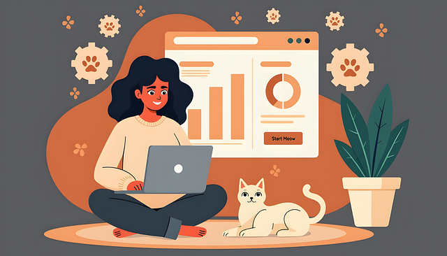 Free ai generated cat pet illustration