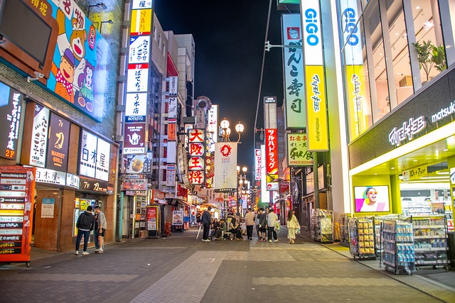 Japan, Stadt, Urban, Nacht, Reisen