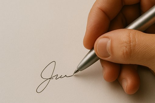 Free Signature Contract illustration and picture