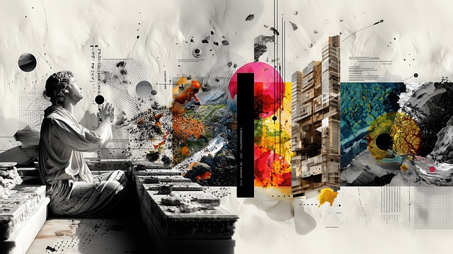 Collage, Abstrakt, Skulptur