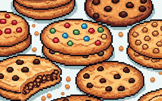Free Cookies Pixelart illustration and picture