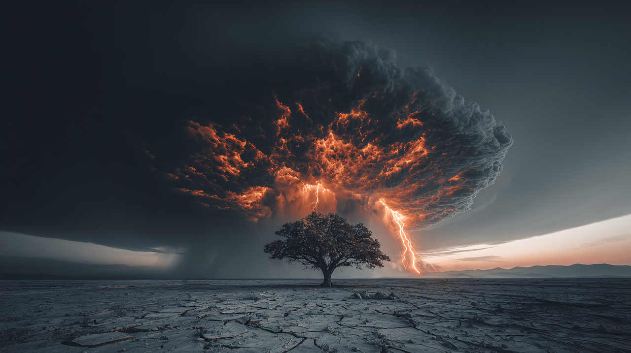 Download free HD stock image of Ai Generated Explosion Free ai generated explosion nuclear illustration
