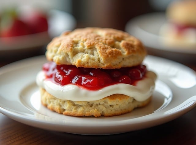 Free ai generated scone jam illustration