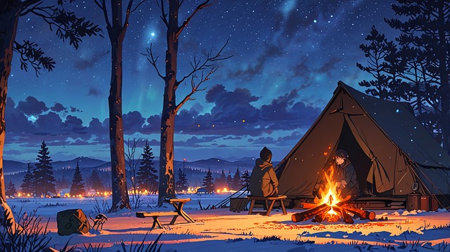 Free Winter Night illustration and picture
