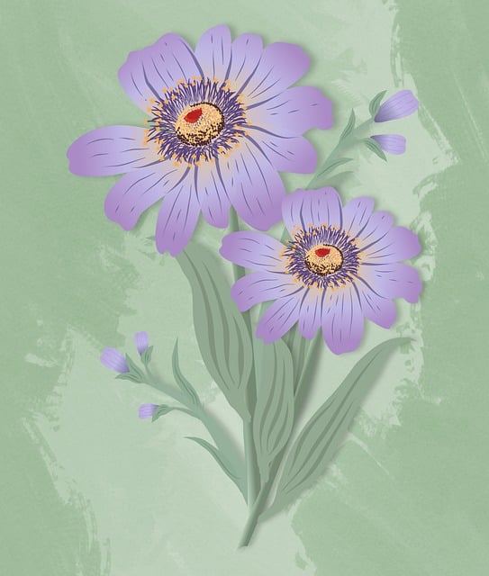 Free flowers nature flora illustration