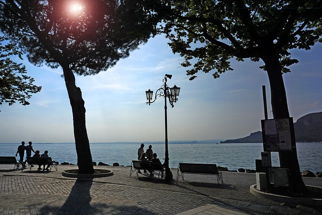 Dovolená, Jezero, Voda, Garda, Itálie