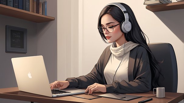 Free Work Laptop illustration and picture
