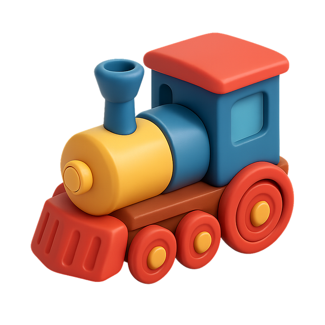Free ai generated train toy illustration