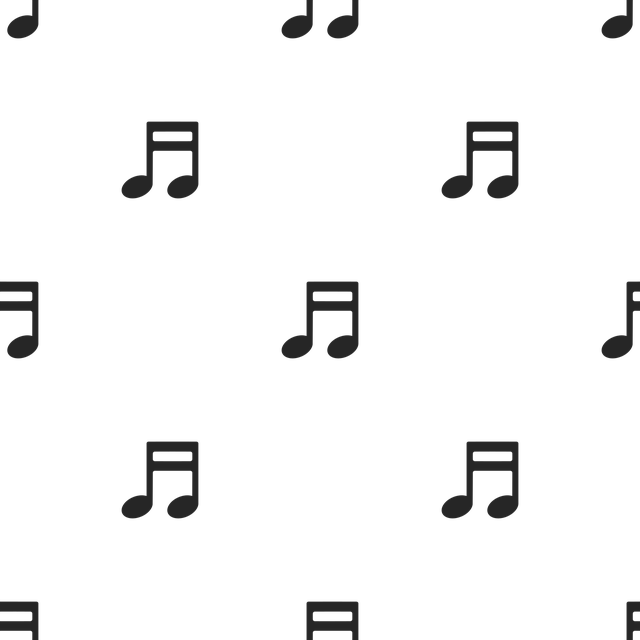 Free seamless music tune vector