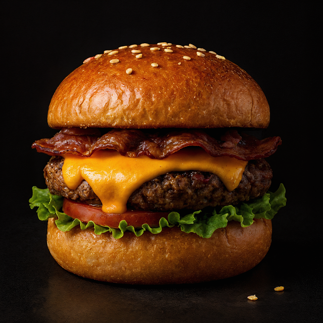 Free ai generated burger food illustration