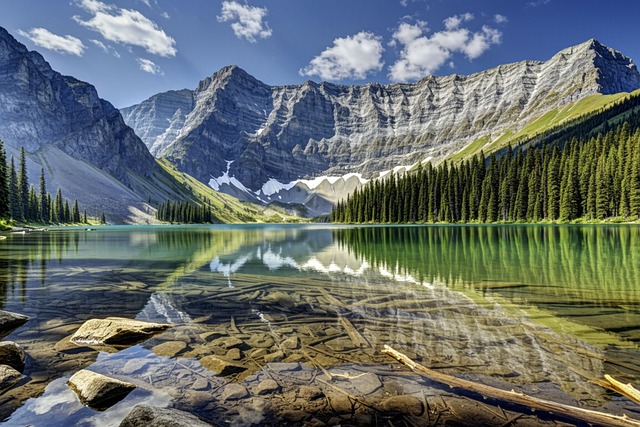 Free ai generated mountains nature illustration