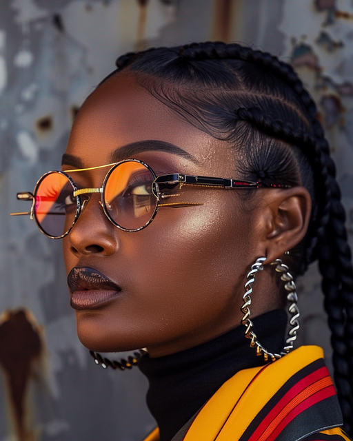 Free fashion street style braids illustration