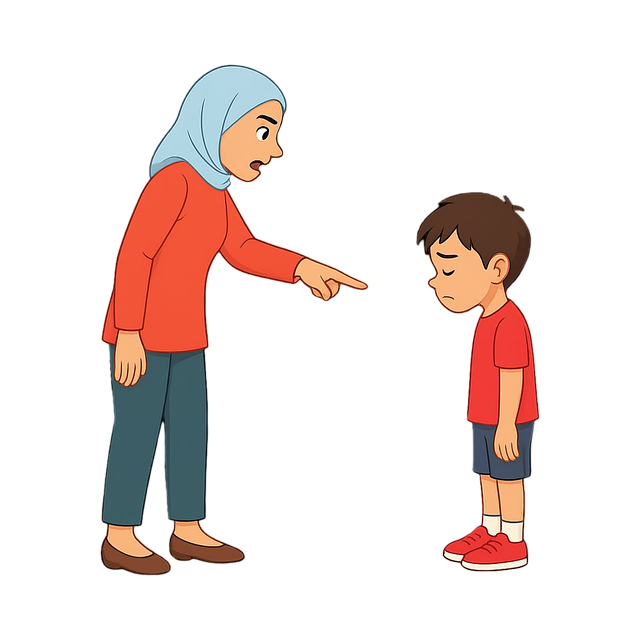Free ai generated parenting discipline illustration