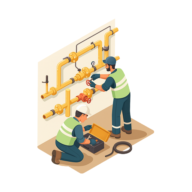 Free workers plumber gas vector