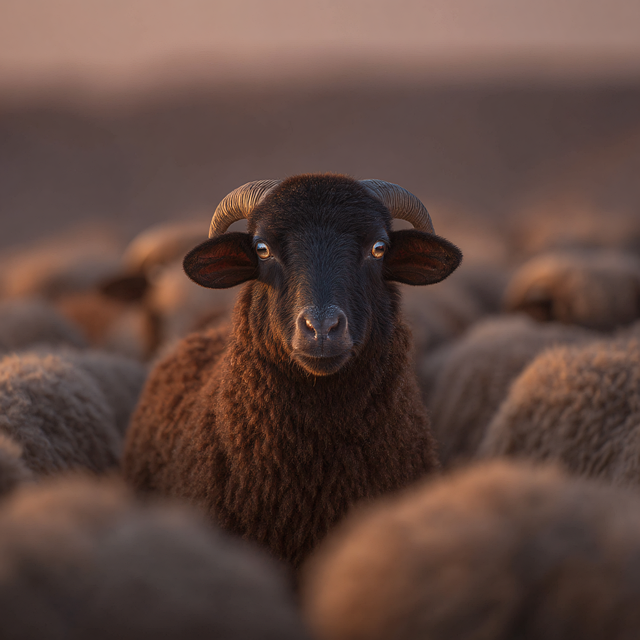 Free ai generated sheep farm animal illustration