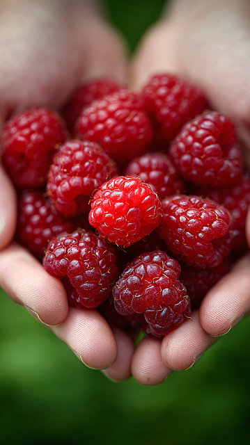 Free ai generated raspberry fresh berries illustration