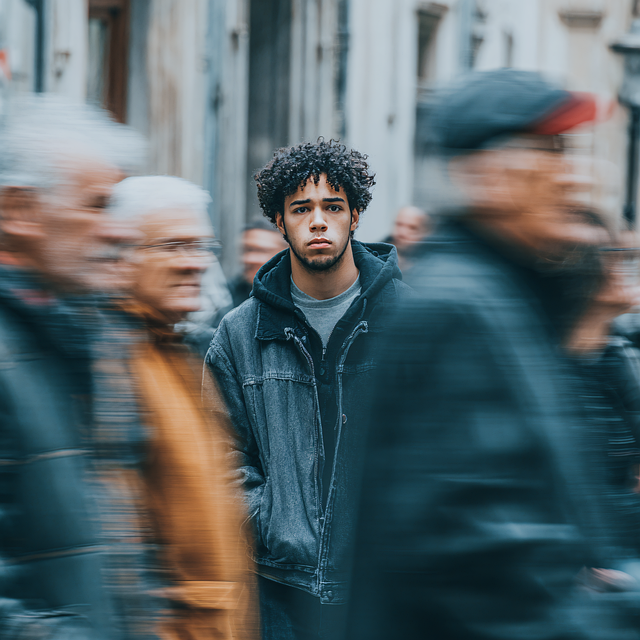 Free ai generated urban motion city life illustration