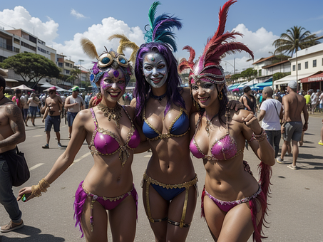 Free Carnival Women Bikini Woman illustration and picture