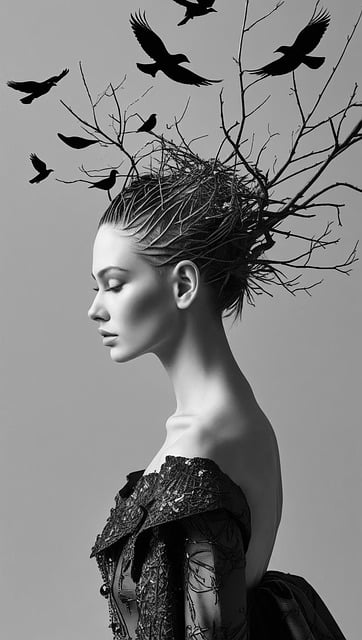 Free Women Bird illustration and picture