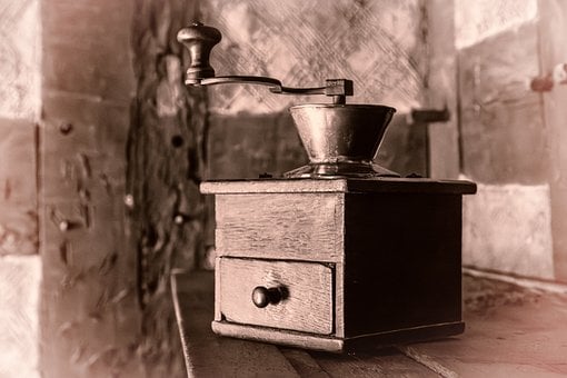 Kaffeemühle, Kaffee, Vintage, Sepia, Alt