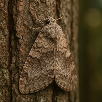 Camoufleret Møl, Træbarkmøl, Møl Makro