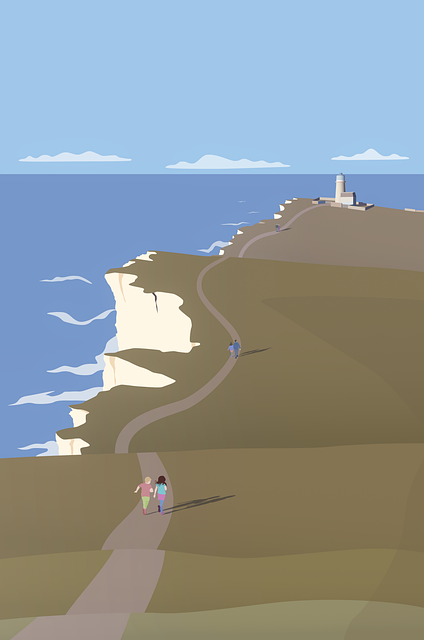 Download free HD stock image of Cliffs Landscape Free cliffs landscape coast illustration