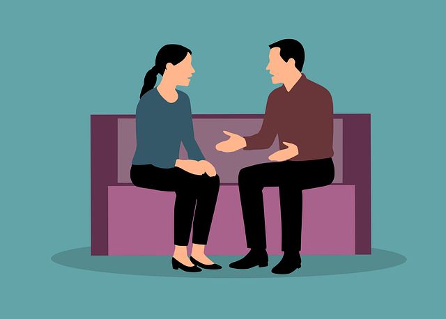 Free conversation discussion meeting illustration